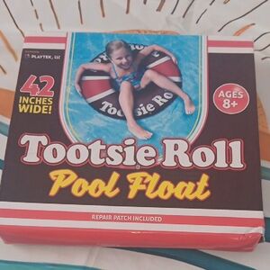 Tootsie Roll Pool Float by Playtek - Red and White